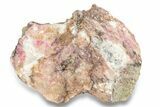 Deep Purple Roselite Crystals on Calcite - Morocco #252000-1